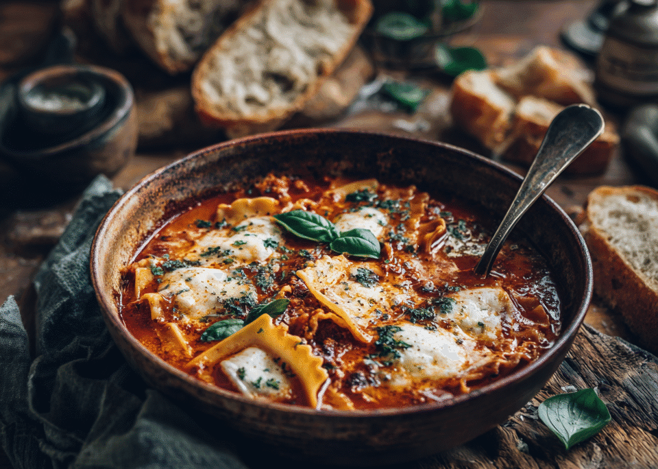 €4,20 • COMFY ITALIAANSE LASAGNE SOEP.