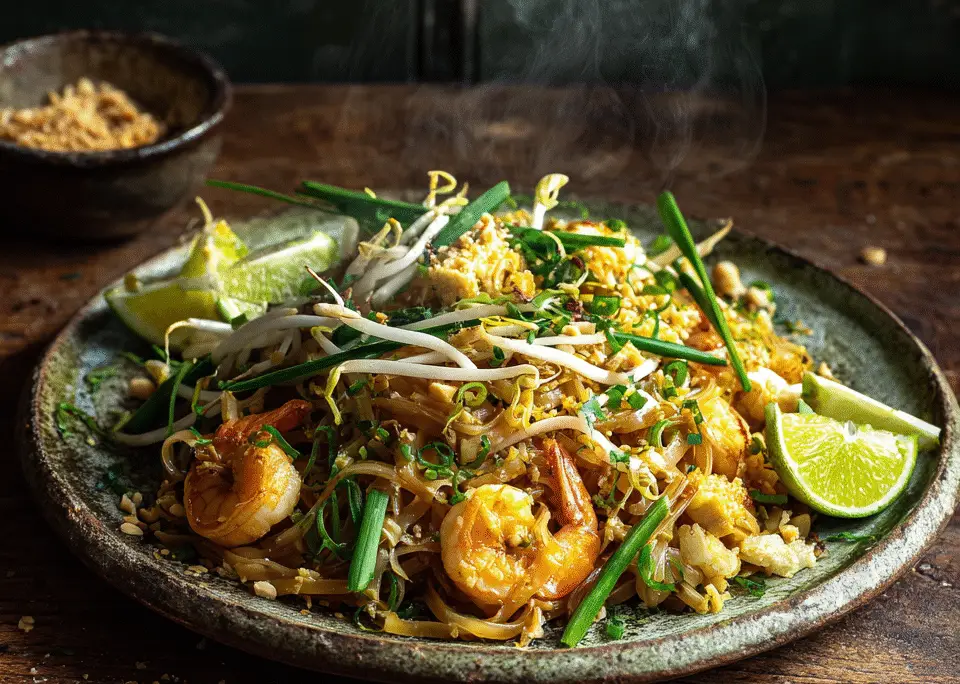 €4,80 • ECHTE PAD THAI MET GARNALEN, TOFU EN PINDA.