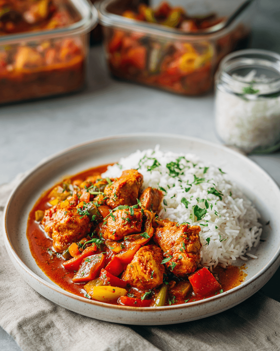 €1,90 P.P. • BULK MEALPREP KIP-PAPRIKA RIJSTSKILLET.