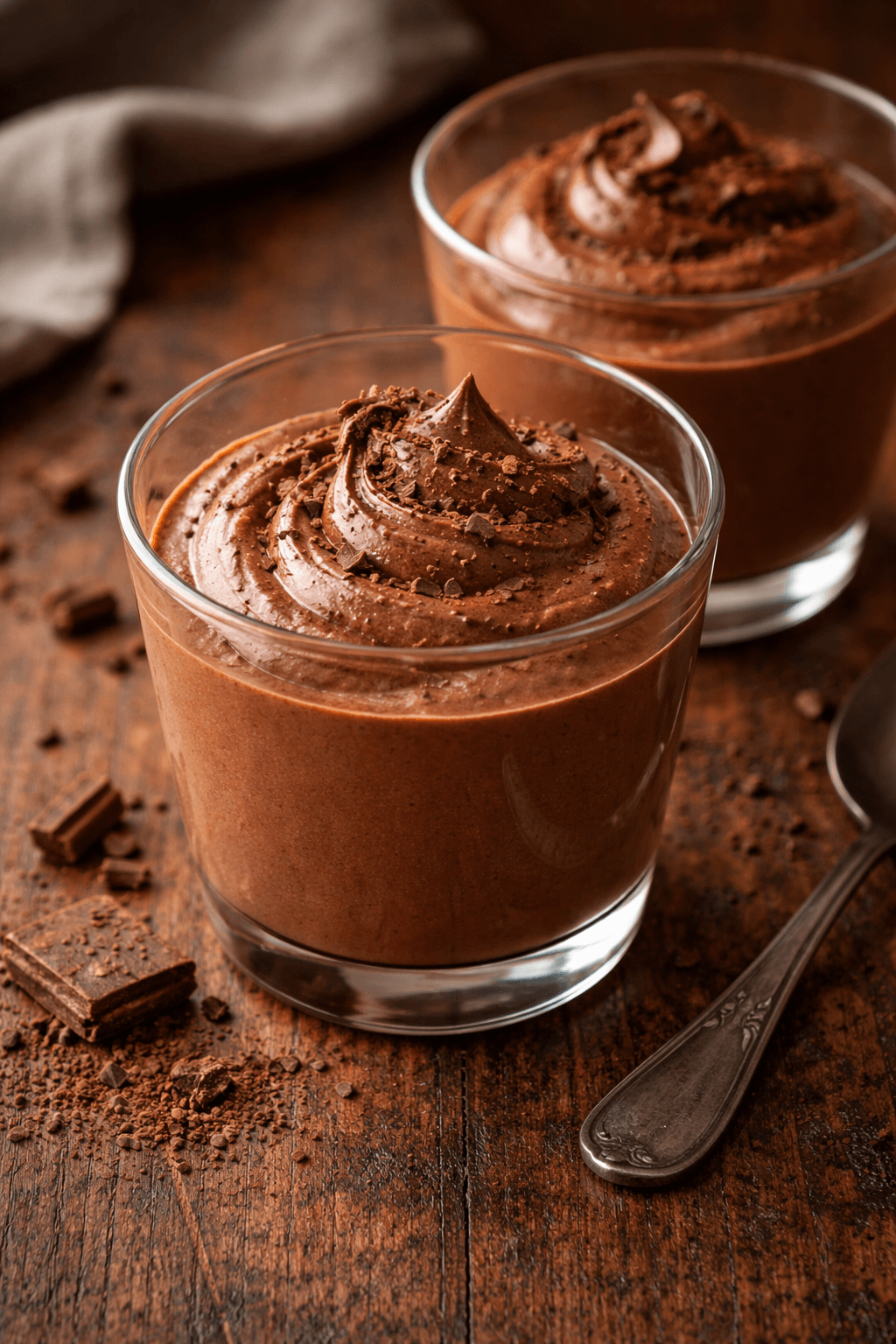 €1,90 • SIMPELE CHOCOLADEMOUSSE MET 3 INGREDIËNTEN.
