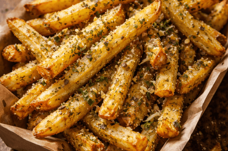 €1,60 • ITALIAN SEASONED FRIES (SHAKE STYLE).