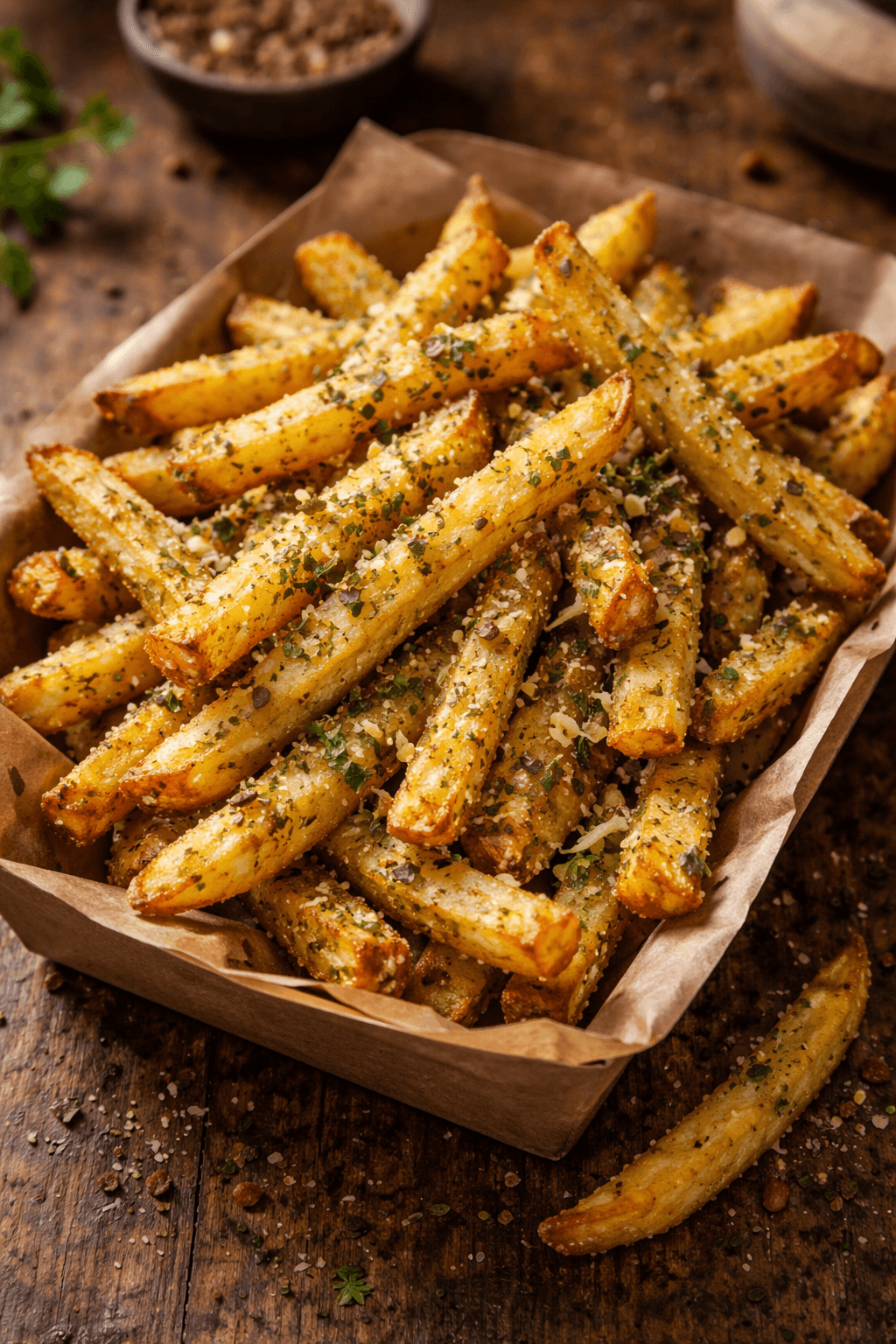 €1,60 • ITALIAANS GEKRUIDE FRIETJES (MCDONALDS STIJL).