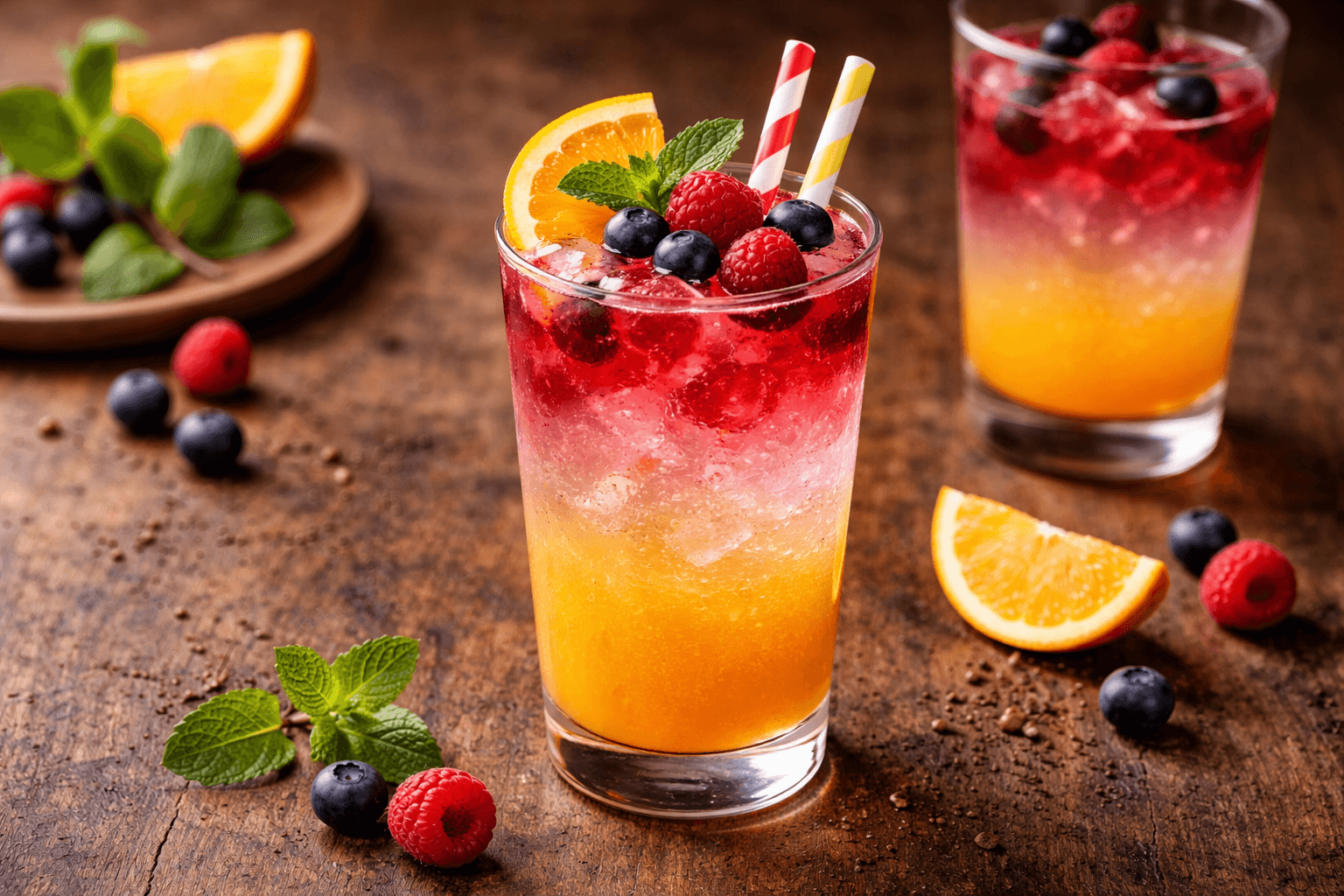 €1,70 • TWEE-LAAGS CITRUS BERRY FIZZ.