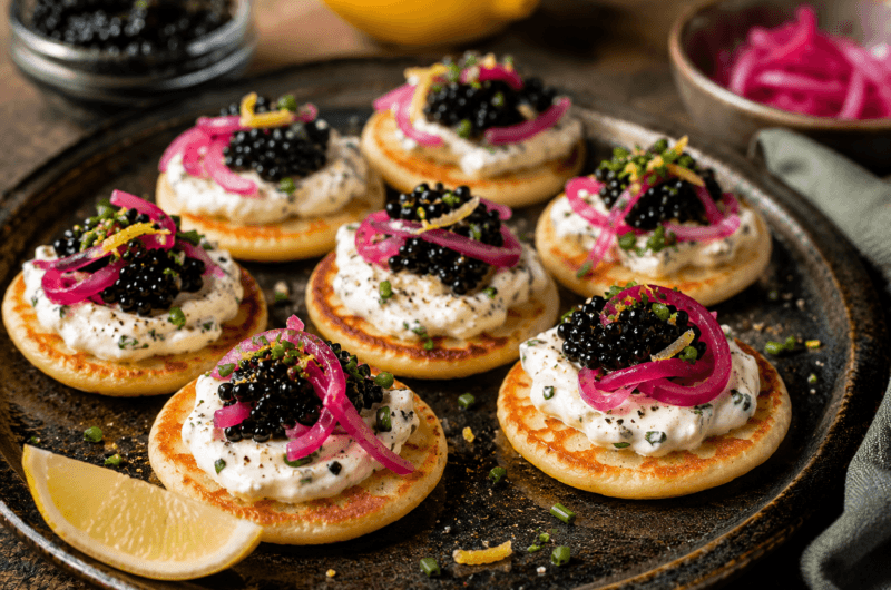 Budget Blini’s met Citroencrème en Foreleitjes