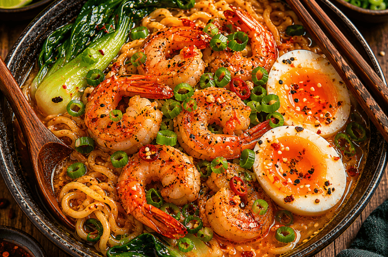 Garnalen Knoflook Ramen