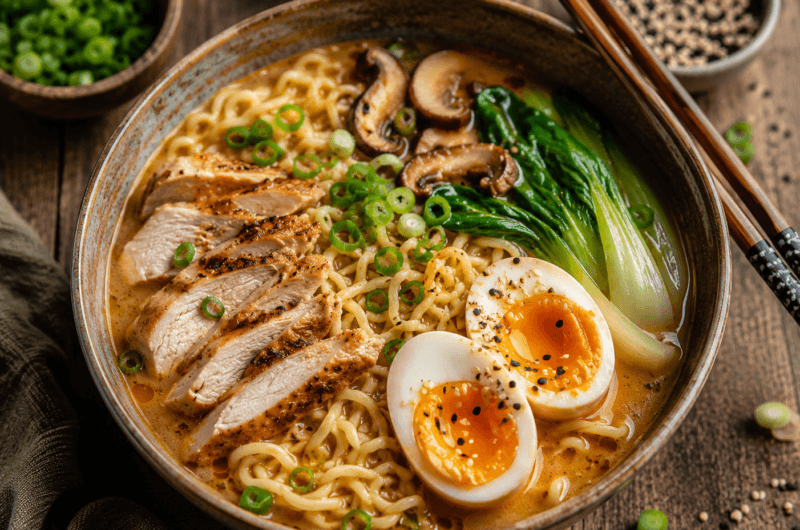 Japanse Miso Ramen met Kip