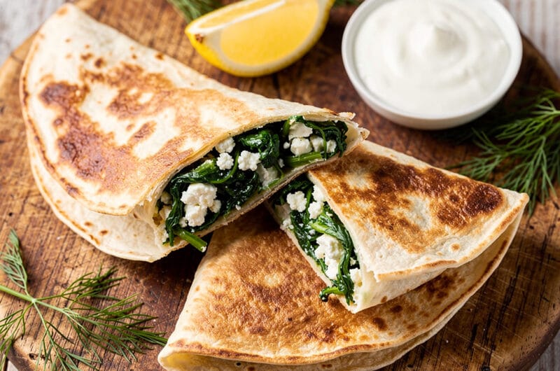 Krokante Spinazie-Feta Wraps