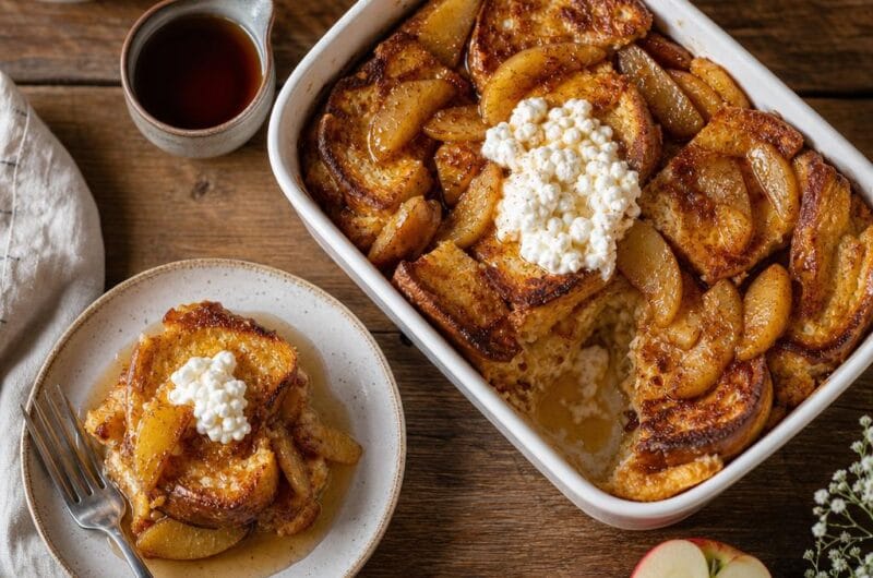 Wentelteefjes uit de oven met appel en kaneel